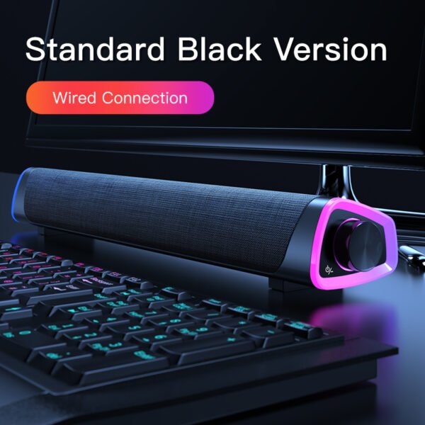 4D Stereo Sound Bluetooth Speaker – Subwoofer & Wired Compatibility for Mac & PC - Image 3