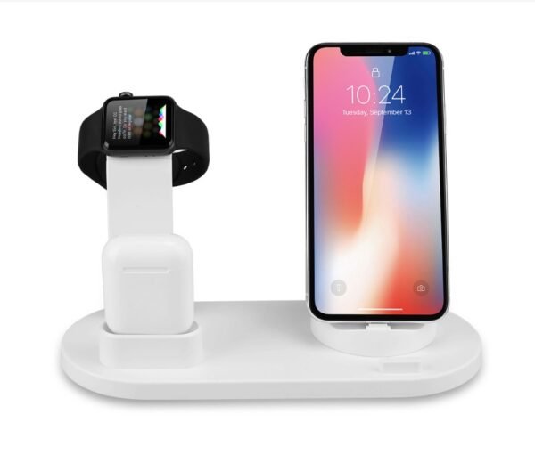 4-in-1 Wireless Charging Station – Apple Watch, AirPods, iPhone & Samsung - Image 2