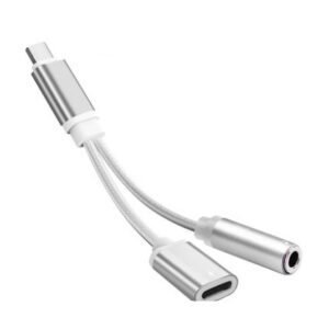 USB-C to 3.5mm Audio & Charging Adapter – High-Quality Sound & Fast Charging
