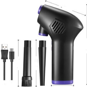 Cordless Air Duster  Powerful Compressed Air Blower  Electric Air Duster for Computer, Camera & Small Appliances