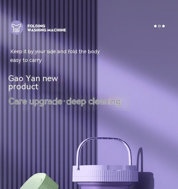 Portable Folding Mini Washing Machine – Automatic Washer for Underwear, Baby Clothes, Socks, Pets & Dorm Living - Image 9
