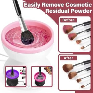 Portable Electric Makeup Brush Cleaner – Automatic USB-Powered Tool for All Brush Sizes