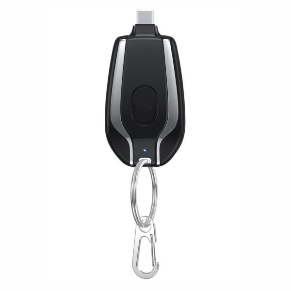 Mini Type-C Keychain Power Bank – 1500mAh Fast Charging Backup