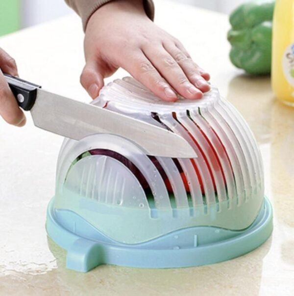 Creative Salad Cutter  Fruit & Vegetable Chopper  Quick & Safe Kitchen Tool - Image 9