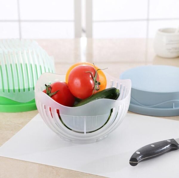Creative Salad Cutter  Fruit & Vegetable Chopper  Quick & Safe Kitchen Tool - Image 2
