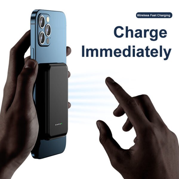 5000 mh Wireless Charging Power Bank – Slim & Fast Charging for Smartphones - Image 8