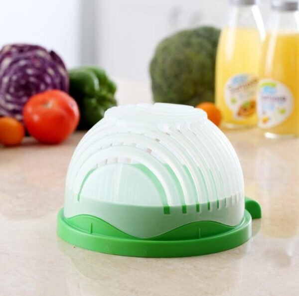 Creative Salad Cutter  Fruit & Vegetable Chopper  Quick & Safe Kitchen Tool - Image 6