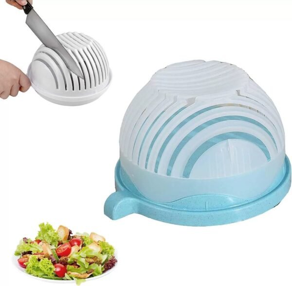 Creative Salad Cutter  Fruit & Vegetable Chopper  Quick & Safe Kitchen Tool - Image 8