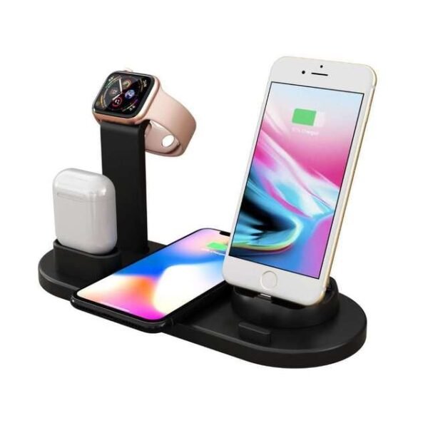 4-in-1 Wireless Charging Station – Apple Watch, AirPods, iPhone & Samsung - Image 3