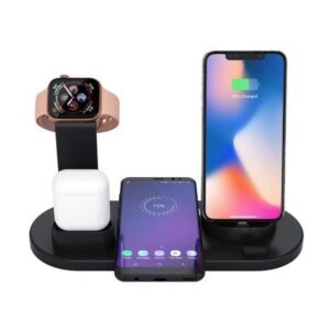 4-in-1 Wireless Charging Station – Apple Watch, AirPods, iPhone & Samsung