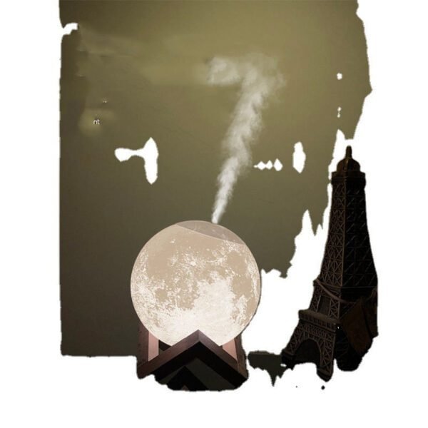 Lunar Humidifier Night Light Bedroom Household Aromatherapy Moisturizing Spray Dormitory Bedside Mute Creative Gift - Image 3