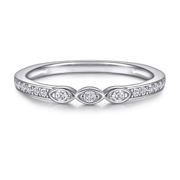 S925 Sterling Silver Women's Ring European And American Exaggerated More Than Ring Set Wear - Image 5