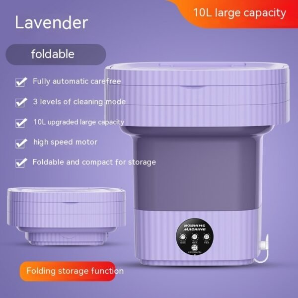 Portable Folding Mini Washing Machine – Automatic Washer for Underwear, Baby Clothes, Socks, Pets & Dorm Living - Image 10