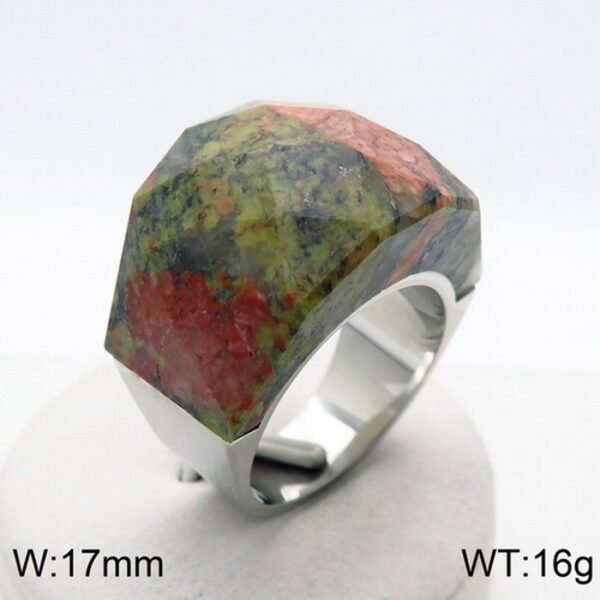 Women's Fashion Natural Stone Ring - Image 5
