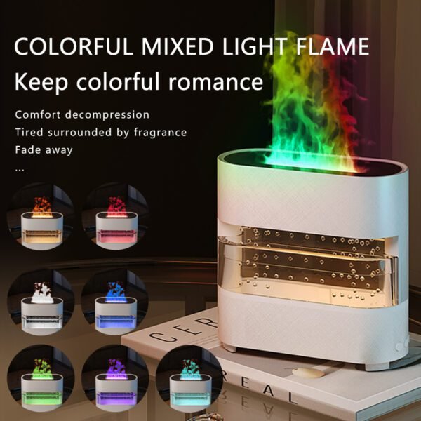 New Products Rain Cloud Fire Humidifier Water Drip Novedades Rain Water Diffuser Fire Flame Humidifier Aroma Diffuser - Image 7