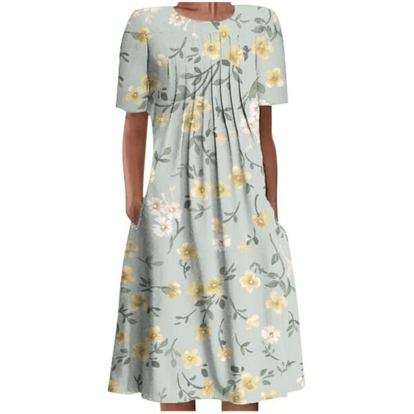 Women’s 3D Printed Casual Beach Dress – Lightweight, Strappy & Effortlessly Stylish - Image 2
