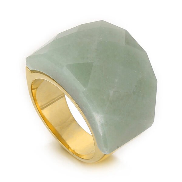 Women's Fashion Natural Stone Ring - Image 4