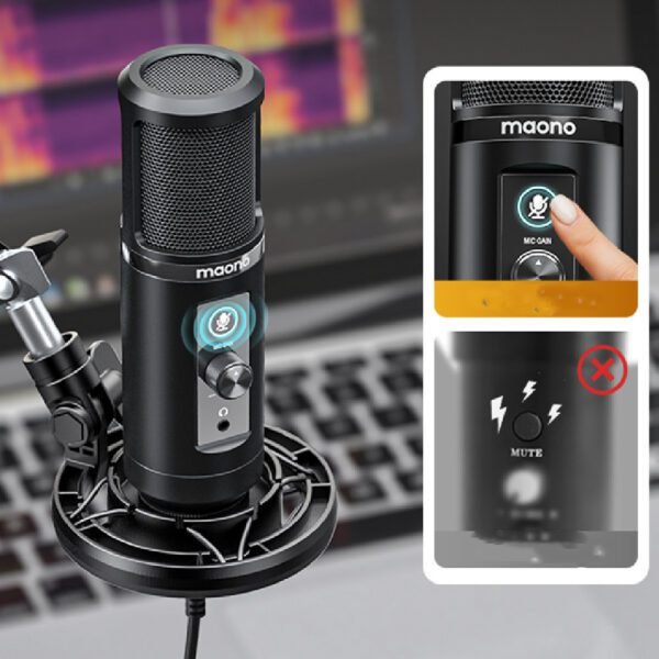 USB Capacitor Microphone High-Quality Sound - Image 2