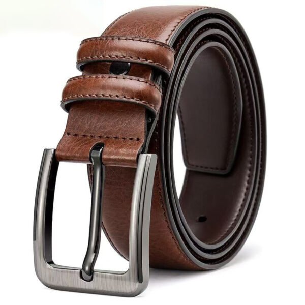 Youth Simplicity All-match Pin Buckle Pant leather Belt - Image 4
