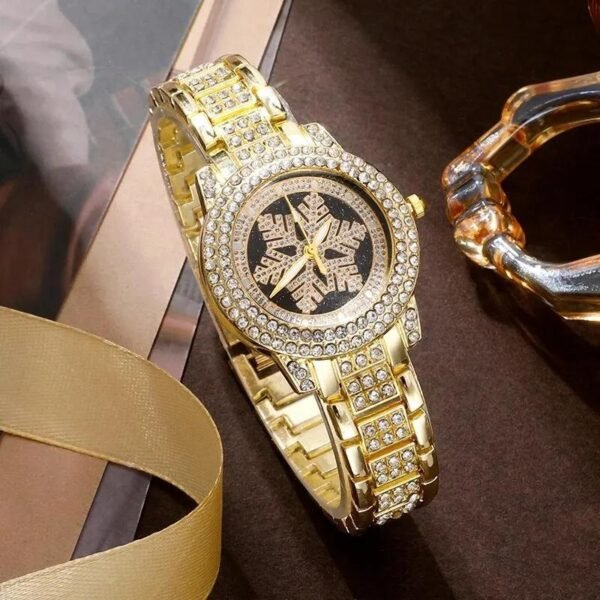 Luxury Snowflake Watch & Rhinestone Jewelry Set - Image 4