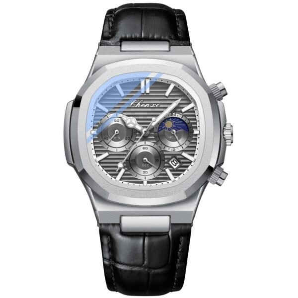 Multifunctional True Three Eyes Six-Pin Men’s Watch – Precision Engineering Meets Bold Style - Image 4