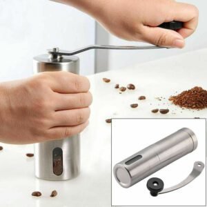 Portable Manual Coffee Grinder Stainless Steel with Ceramic Burr