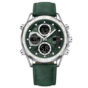 Sleek Alloy Leather Men’s Business Watch – Luminous, Waterproof & Timelessly Stylish
