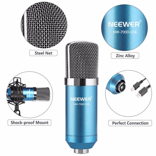 Neewer NW-7000 USB Condenser Mic & Adjustable Stand – Perfect for Recording - Image 6