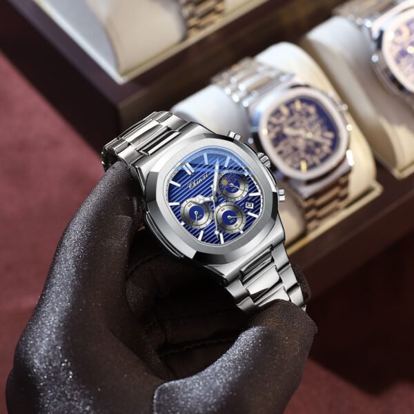 Multifunctional True Three Eyes Six-Pin Men’s Watch – Precision Engineering Meets Bold Style - Image 9