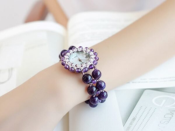 Stylish Amethyst Watch for Women – Elegant Design with a Touch of Luxury - Image 2