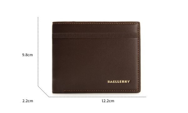 Men's Business Casual PU Wallet Sleek & Compact - Image 5