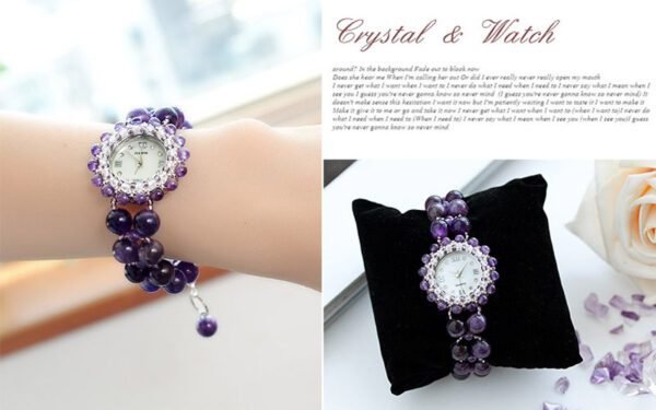 Stylish Amethyst Watch for Women – Elegant Design with a Touch of Luxury - Image 3