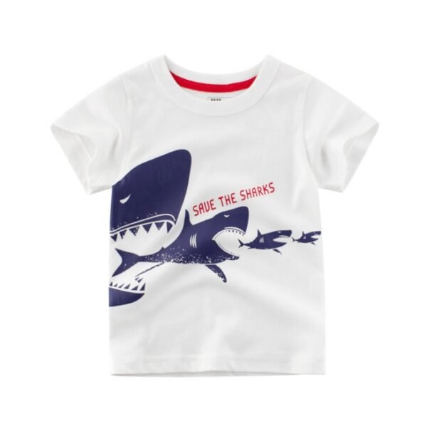 GenZ Children's Wear Summer New Korean Children's Boys Cotton T-shirt Men's Treasure In Children's Short Sleeves - Image 5