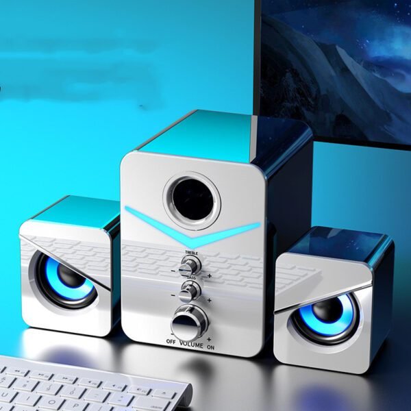 Compact Bluetooth Sound Bar Sleek Speakers for Your Desktop - Image 7