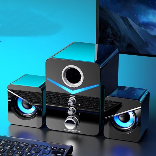 Compact Bluetooth Sound Bar Sleek Speakers for Your Desktop - Image 6