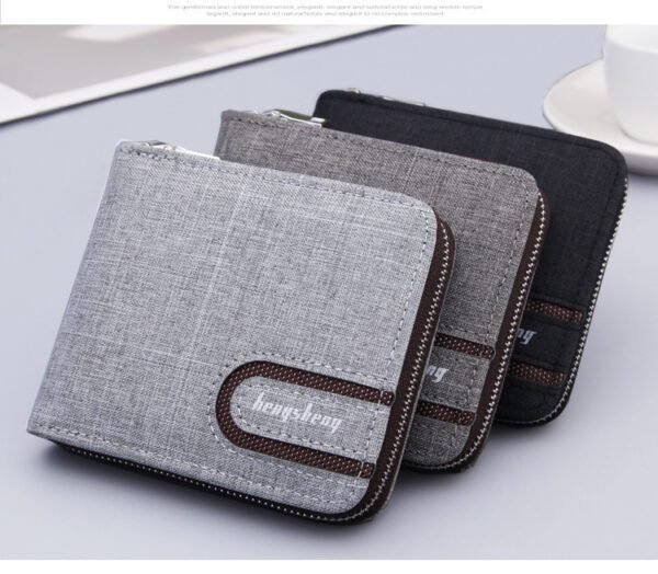 Men's Multi Function Short Wallet Compact & Stylish - Image 5