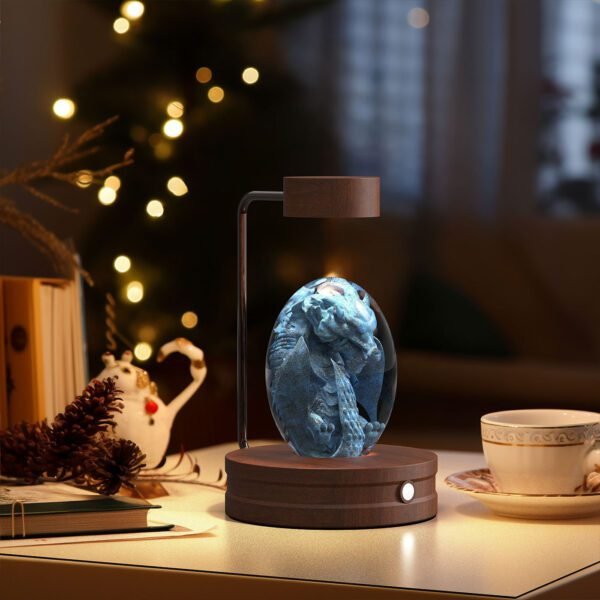 Crystal Ball Cosmic Dinosaur Indoor Night Light – USB Powered Warm Bedside Lamp for Birthday Gifts & Home Decor - Image 6