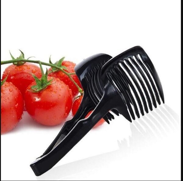 Fruit & Veggie Cutting Holder Secure Grip for Easy Slicing - Image 2