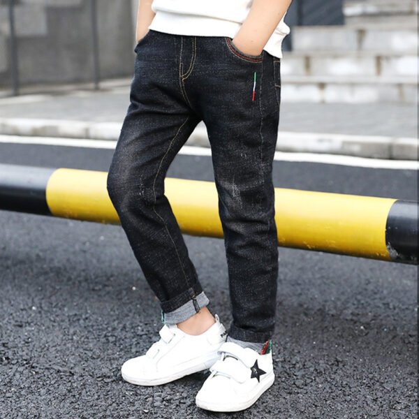 GenZ Boys' denim trousers, new style, big children's trousers, spring and autumn children's trousers - Image 4