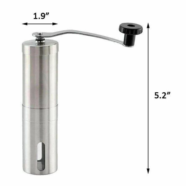 Portable Manual Coffee Grinder Stainless Steel with Ceramic Burr - Image 6