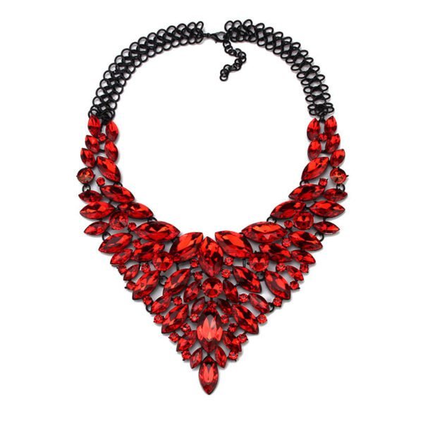 Alloy Rhinestone Necklace Luxury Full Diamond Sweater Chain - Image 3
