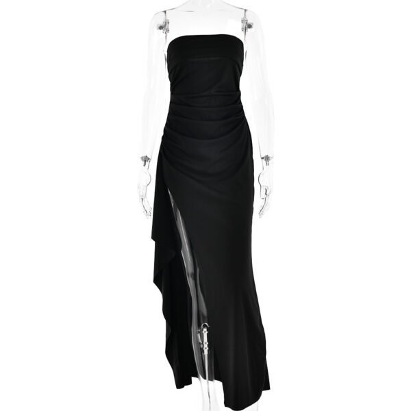 Strapless Split Bridesmaid Dress Summer Wedding & Party Fashion - Image 3