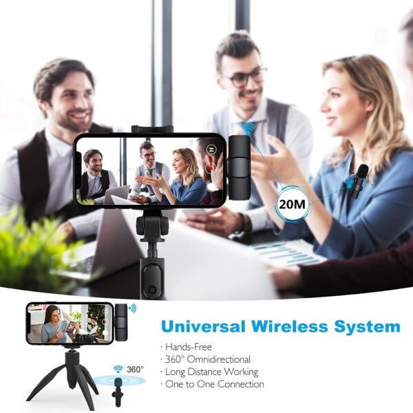 Wireless Lavalier Mic Clear Audio for Live & Recording - Image 7