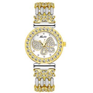 Elegant Diamond Butterfly Quartz Watch – A Timeless Symbol of Fashion, Femininity & Grace