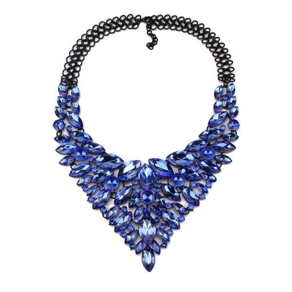 Alloy Rhinestone Necklace Luxury Full Diamond Sweater Chain - Image 2