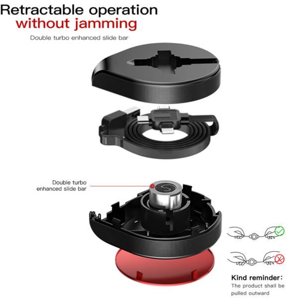 Telescopic data line three-in-one fast charging data line - Image 9