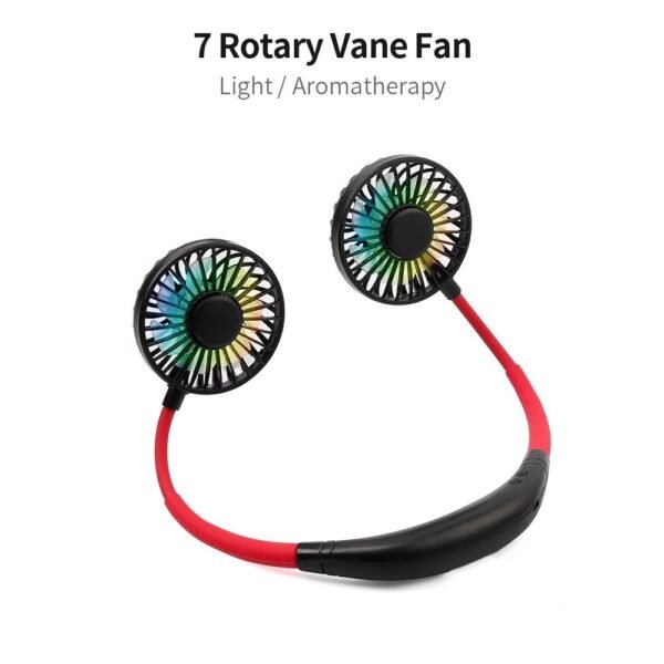 Portable USB Neckband Fan – Cool, Rechargeable & Stylish Air Cooler - Image 5