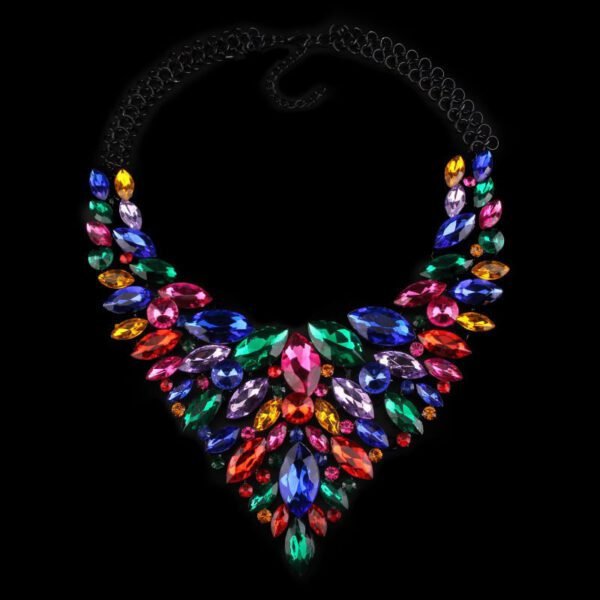 Alloy Rhinestone Necklace Luxury Full Diamond Sweater Chain - Image 4
