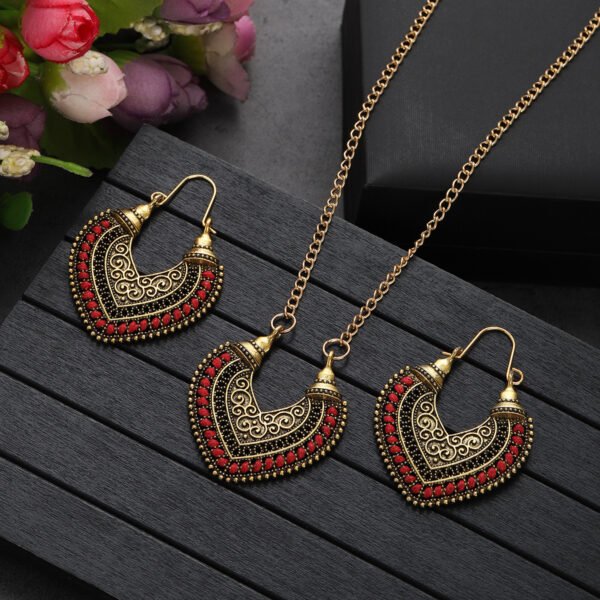 GenZ Colored Rope Jewelry Set – Earrings & Necklace Two-Piece - Image 9