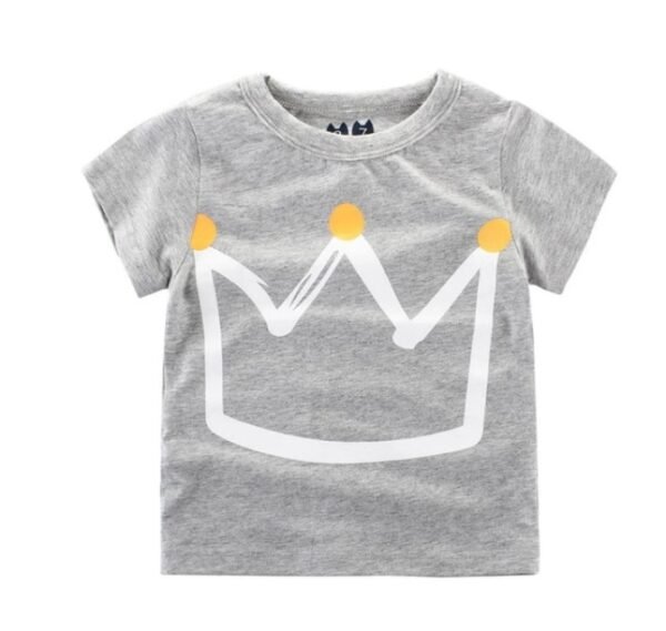 GenZ Children's Wear Summer New Korean Children's Boys Cotton T-shirt Men's Treasure In Children's Short Sleeves - Image 6
